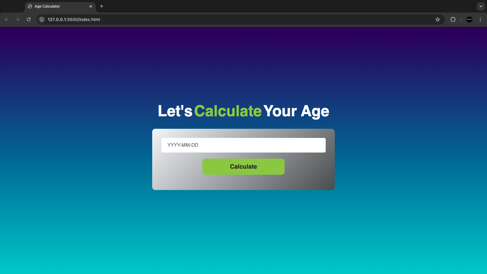 Age Calculator